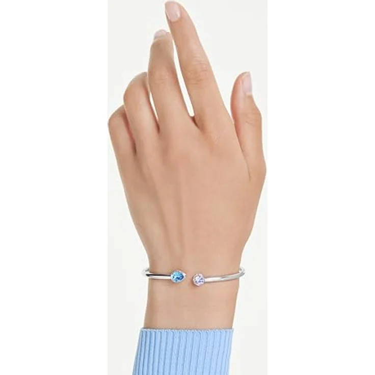 Swarovski Armreif Chroma, mehrfarbig, rhodiniert, 16,7 cm Länge, gemischter Schnitt – Bild 5