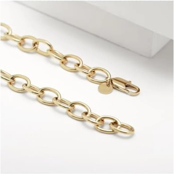 Guido Maria Kretschmer Damen-Halskette Edelstahl, Gelbgold, One Size, zeitloser Schmuck – Bild 2