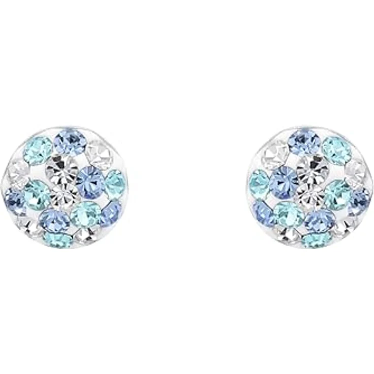 Amor Paar Ohrstecker, mit Preciosa Crystal für Mädchen, glänzend und stilvoll – Bild 3