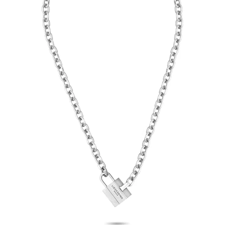 Liebeskind Berlin Halskette LJ-1626-N-45, Edelstahl in Silber, 45 cm mit Karabinerverschluss – Bild 1