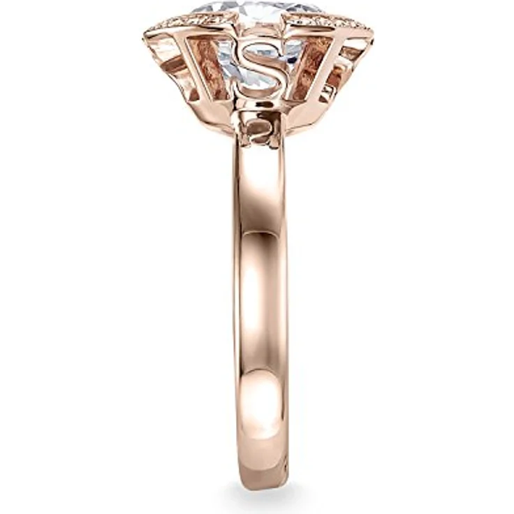 THOMAS SABO Damen-Ring TR2038-416-14-52, 925 Sterling Silber, 750 rosegold vergoldet, Zirkonia weiß, Gr. 52 (16.6) – Bild 3