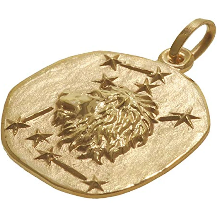 trendor Sternzeichen-Anhänger Löwe 333 Gold, 16 mm, Echtgold, für Damen, Herren und Kinder, Geschenk-Box, 08725-08 – Bild 2