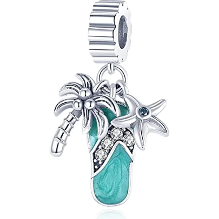 Pandach Charm Anhänger für Armband und Halskette, 925 Sterling Silber mit Zirkonia-Steinen, passend für europäische Armbänder, ideal als Geschenk für Frauen und Mädchen – Bild 1
