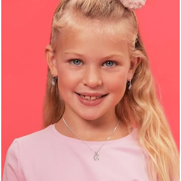 Prinzessin Lillifee Silberkette Einhorn mit rosafarbenem Anhänger und goldfarbenem Horn, für Mädchen – Bild 2