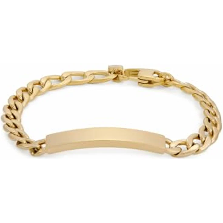 Fossil Ellis Damen Armband, Gold-Ton Edelstahl mit poliertem Finish, 165,1 mm Länge – Bild 1