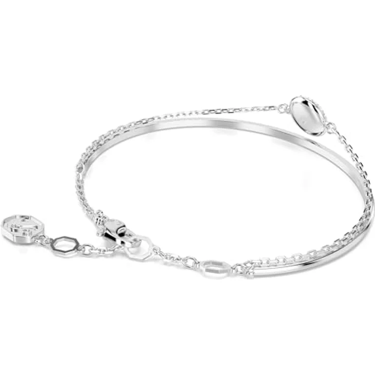 Swarovski Sublima Armband, Rhodiniertes Damenarmband mit klaren Swarovski Kristallen im Schnee-Pavé Design – Bild 4