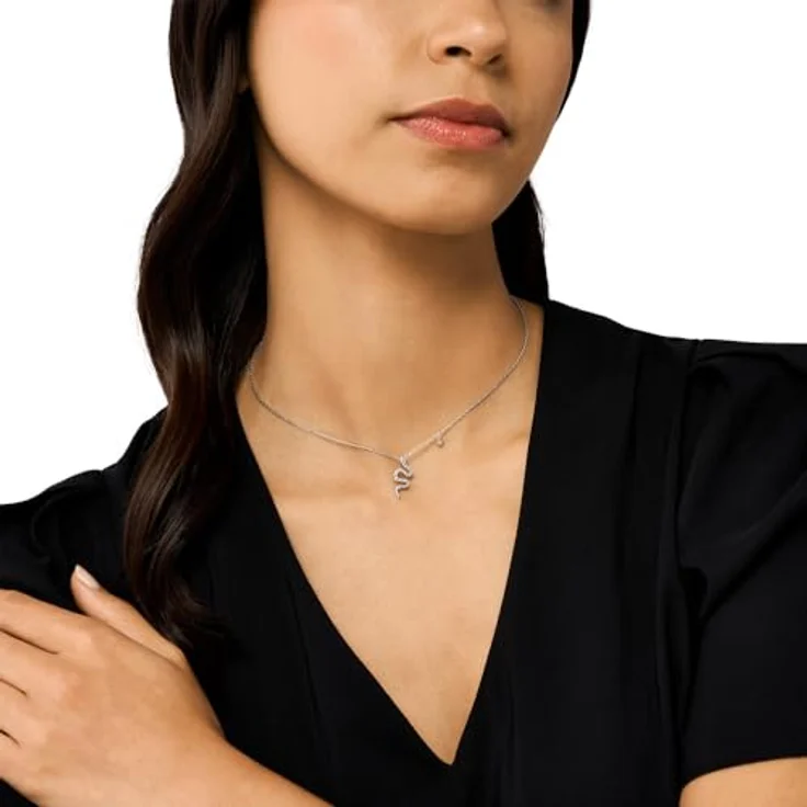 Emporio Armani EG3611040 Damen Collier Schlange, Sterlingsilber 925, 42 cm, poliert, Silberfarben – Bild 2