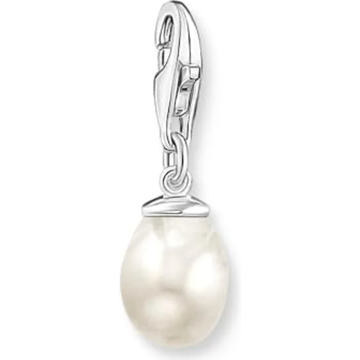 THOMAS SABO Charm-Anhänger Perle, recycletes 925 Sterlingsilber, mit Karabinerhaken, für Charm Armbänder und Ketten, 1997-082-14 – Bild 1