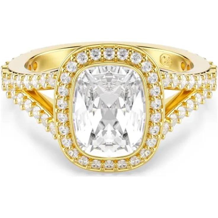 Swarovski Ring Una Angelic, Cushion-Schliff, 18 Karat Weißgold, Größe 60, mit Cubic Zirkonia und Kristallen – Bild 1