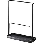 Yamazaki 6988 TOWER Accessoire- und Sonnenbrillenständer, schwarz, aus Stahl, minimalistisch, 20 x 7.5 x 25.5 cm