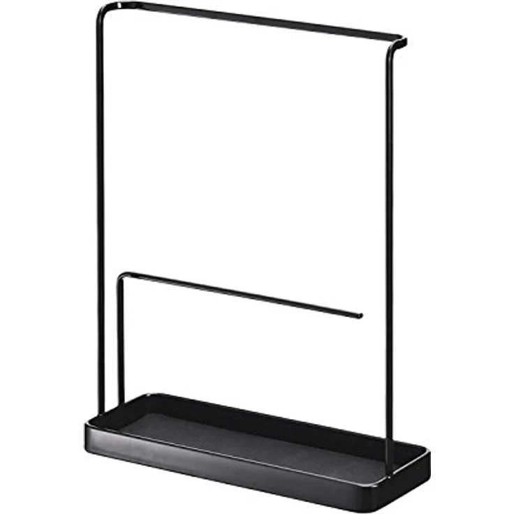 Yamazaki 6988 TOWER Accessoire- und Sonnenbrillenständer, schwarz, aus Stahl, minimalistisch, 20 x 7.5 x 25.5 cm – Bild 1