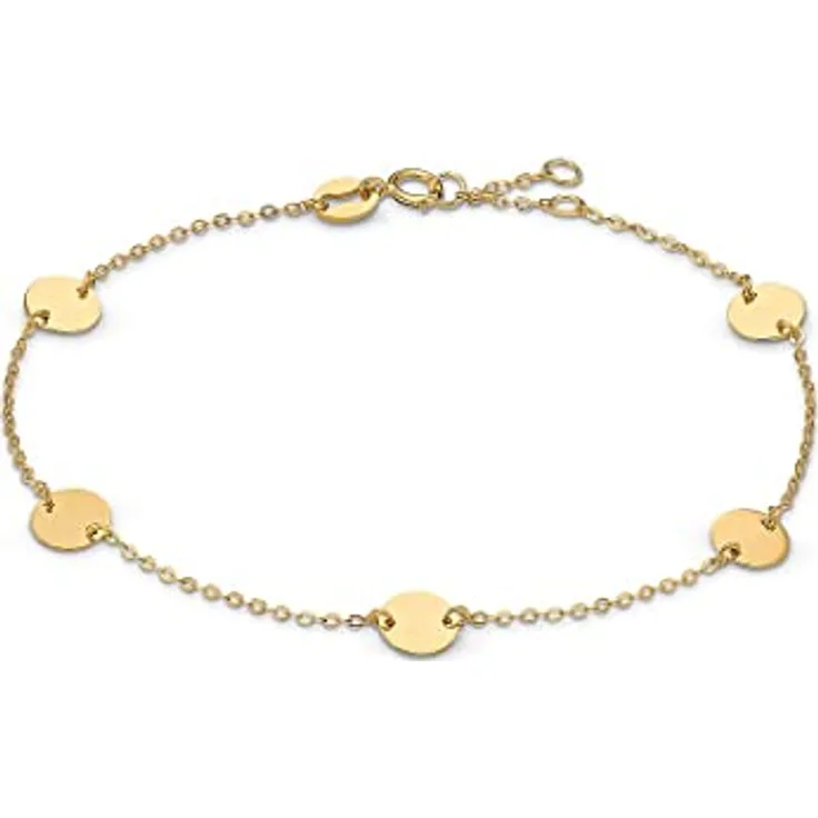 CHRIST Damen-Armband 375er Gelbgold, elegantes Schmuckstück mit Anhänger, 19 cm Länge