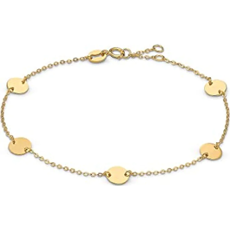 CHRIST Damen-Armband 375er Gelbgold, elegantes Schmuckstück mit Anhänger, 19 cm Länge – Bild 1
