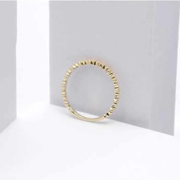 CHRIST Damen-Damenring 585er Gelbgold im filigranen Kugeldesign, glänzend poliert – Bild 3