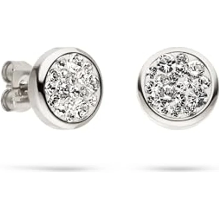 s.Oliver Ohrring - Elegante Ohrstecker aus poliertem Edelstahl, silber, wasserfest & hautfreundlich, 10,4 mm mit Steckverschluss – Bild 3