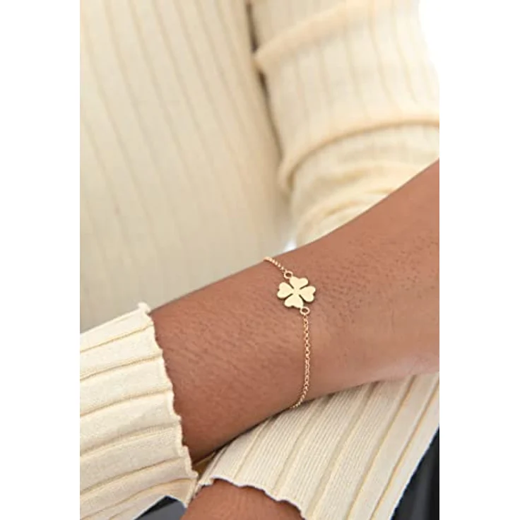 Elli Damen Armband Kleeblatt Glücksbringer, 925 Sterling Silber, handgefertigt, anlaufgeschützt – Bild 5