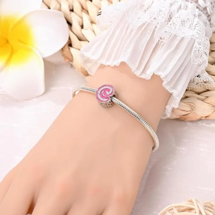 Pandach Charm Anhänger Buchstabe C, 925 Sterling Silber mit Zirkonia, kompatibel für Armbänder und Halsketten, ideal als Geschenk für Frauen und Mädchen – Bild 4