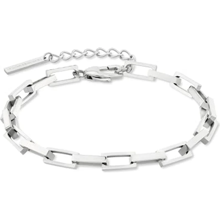 Liebeskind Berlin LJ-1489-B-22, Damen-Armband aus poliertem Edelstahl, 22 cm, Silber mit Karabinerverschluss – Bild 1