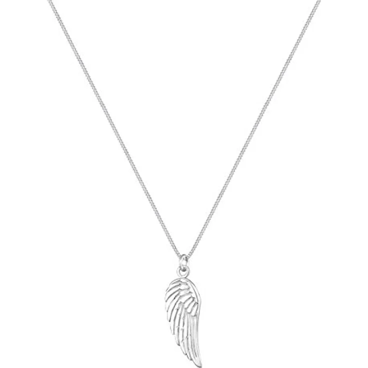 Elli Damen Halskette Flügel Anhänger Engel Symbol, 45 cm, 925 Sterling Silber, Boho Trend, anlaufgeschützt und hochglanzpoliert – Bild 2
