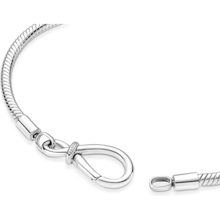 PANDORA Moments Armband Silber mit Unendlichkeitsverschluss, 23 cm, personalisierbar für bis zu 16 Charms – Bild 4
