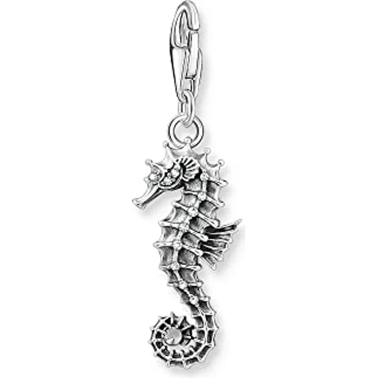 THOMAS SABO Charm-Anhänger Seepferdchen, 925 Sterlingsilber, Charm Club mit Karabinerhaken – Bild 3
