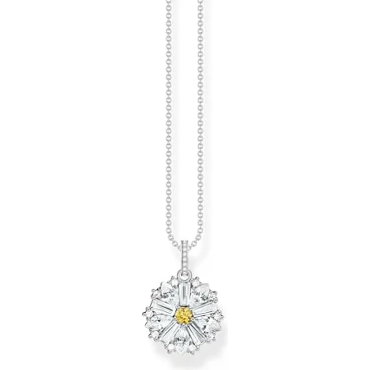 THOMAS SABO Damen-Halskette 925er Silber mit Zirkonia, One Size