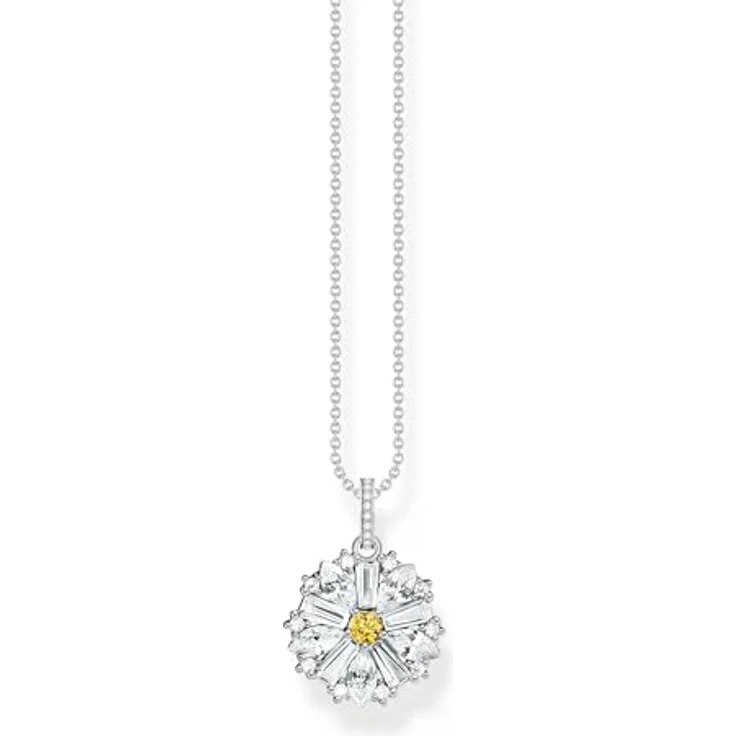 THOMAS SABO Damen-Halskette 925er Silber mit Zirkonia, One Size – Bild 1