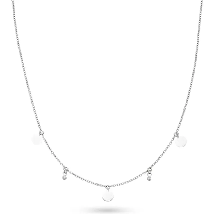 s.Oliver Necklace - Rolokette aus poliertem Edelstahl, Silber, 47 cm - wasserfest & hautfreundlich