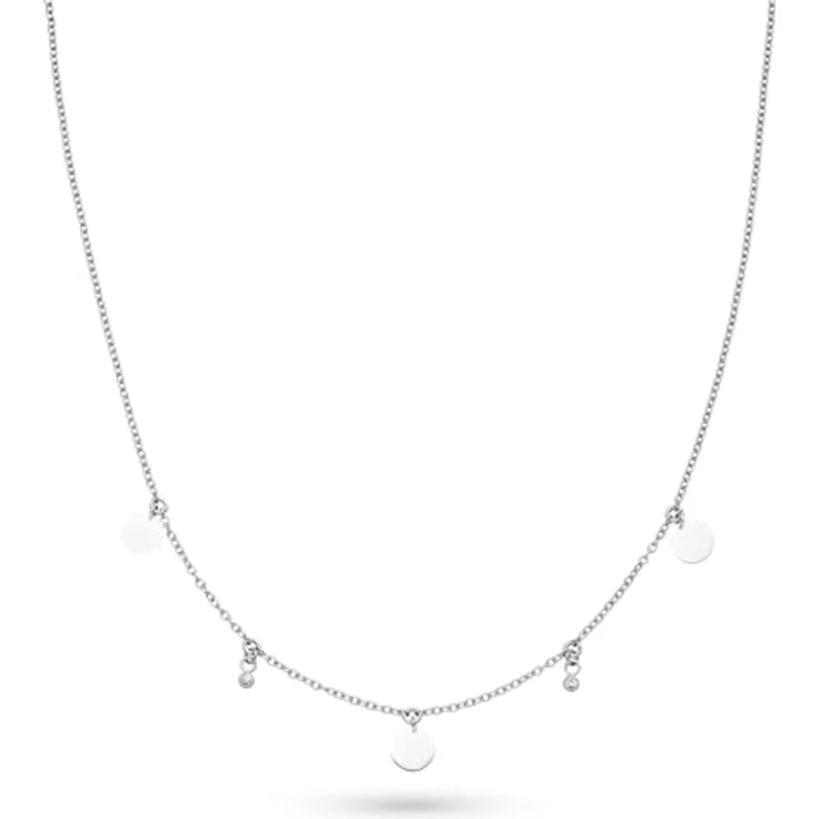 s.Oliver Necklace - Rolokette aus poliertem Edelstahl, Silber, 47 cm - wasserfest & hautfreundlich – Bild 1