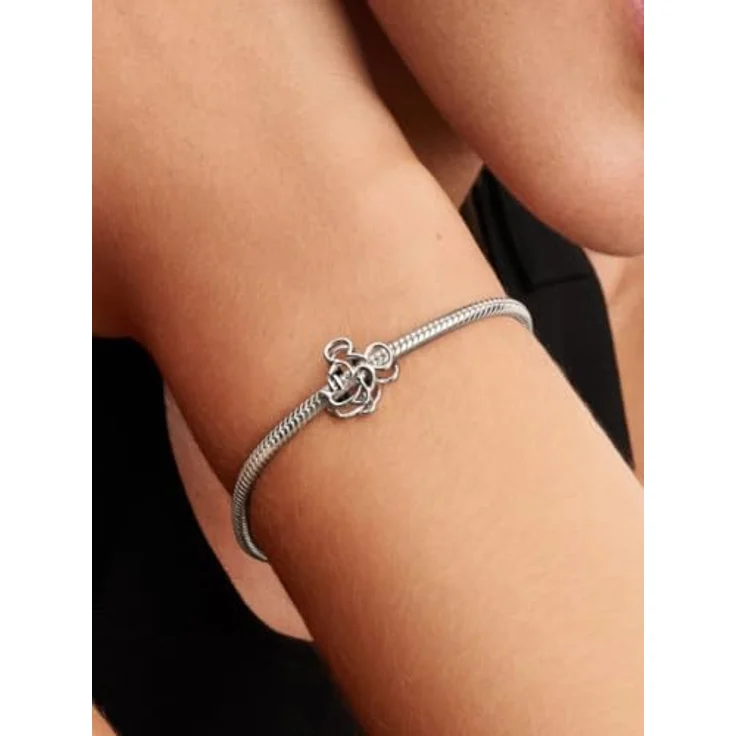 PANDORA Funkelnde Sternschnuppe Charm, Sterling Silber mit 14k Vergoldung und Zirkonia, Maße: 10 x 11,6 x 11,2 mm, kompatibel mit Moments, 762202C01 – Bild 4