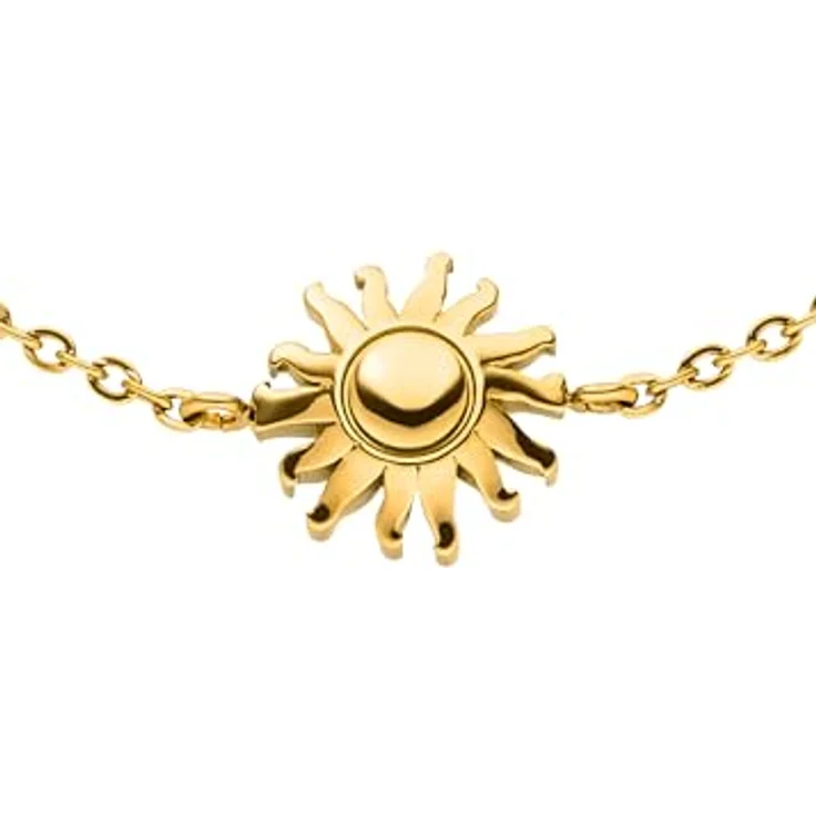 Purelei Elegantes Armband mit Sonnen-Anhänger aus 18K vergoldetem Edelstahl, verstellbar, Damenarmband (Gold) – Bild 2