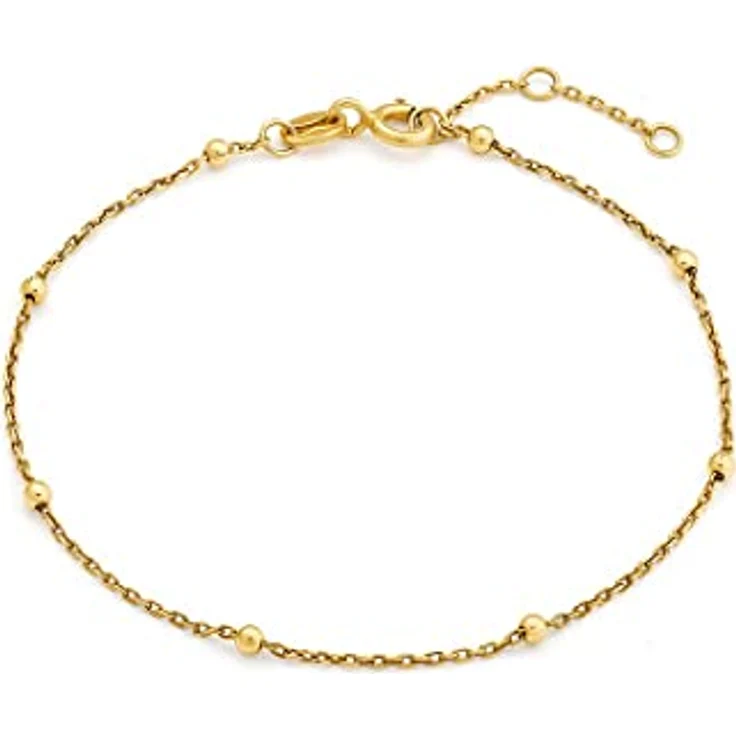 CHRIST Damen-Armband 375er Gelbgold, zeitloser Klassiker, Länge 19 cm, Verlängerung 2 cm, in Geschenkbox – Bild 1