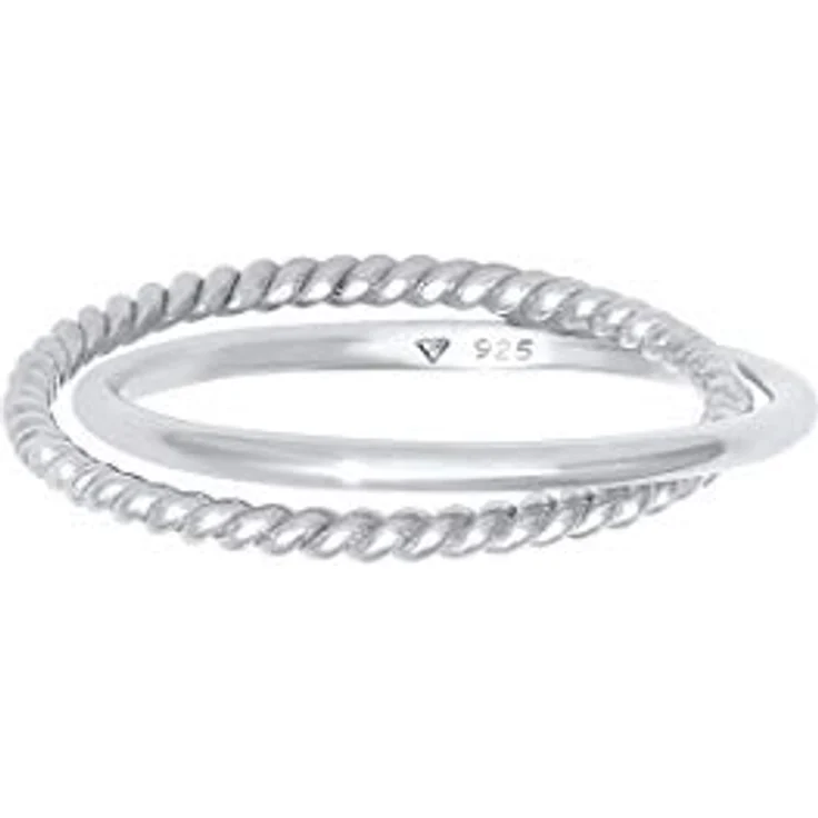 Elli Ring Damen Wickel Klassisch Filigran Twisted Trend, 925 Sterling Silber, anlaufgeschützt und handgefertigt – Bild 2
