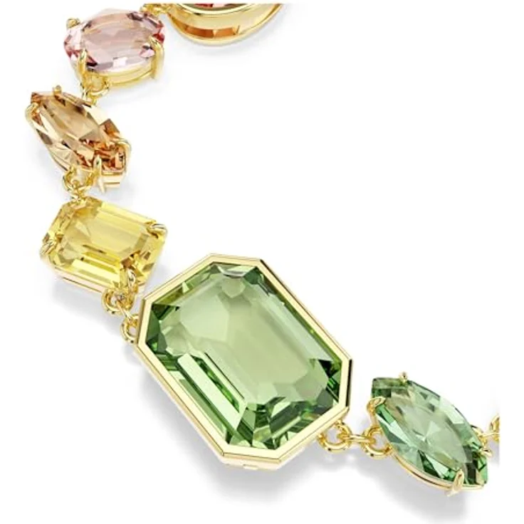 Swarovski Gema Armband, Mehrfarbig mit verschiedenen Schliffen und 18K Goldbeschichtung – Bild 4