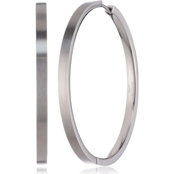 Boccia Damen-Creole Titan (Pr) Scharn. 0508-01, reintitan, hautverträglich, antiallergisch, 40mm Durchmesser, 2,5mm Breite