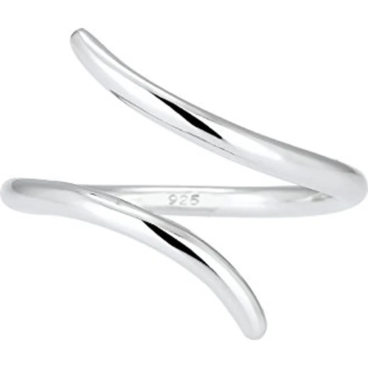 Elli Ring Damen Wickel Statement Geo, 925 Sterling Silber, handgefertigt und anlaufgeschützt – Bild 2