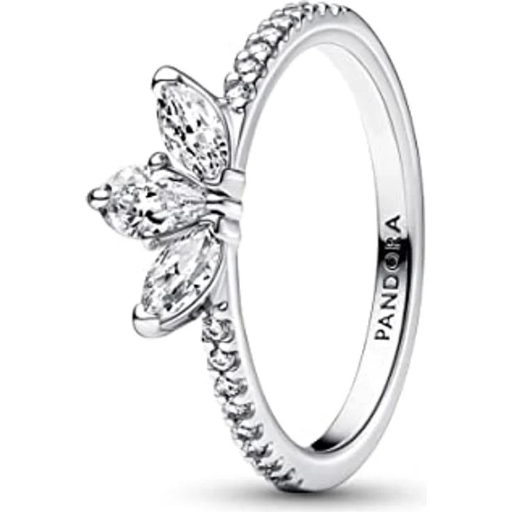 PANDORA Timeless Funkelndes Herbarium Cluster Ring, Sterling-Silber mit Cubic Zirkonia, Größe 52, 192392C01-52 – Bild 1