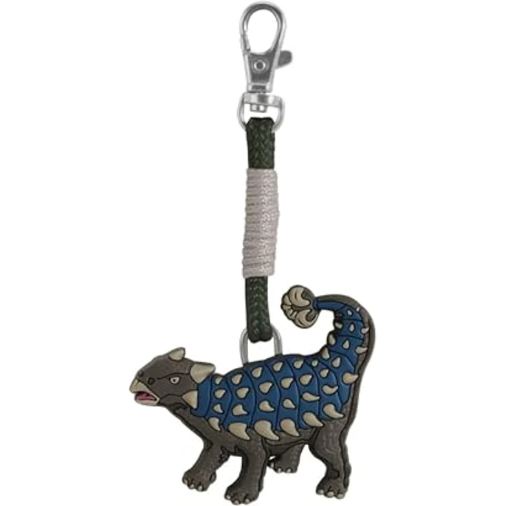 Step by Step Happy Charms „Dino“, 1-teilig, Dinosaurier-Anhänger für Schulranzen und Vorschulrucksack, leicht anbringbar – Bild 1