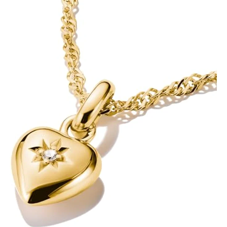 Thomas Sabo Charm Club Connect Charm-Anhänger Herz mit Stern, 18k Vergoldung auf recyceltem 925 Silber, CC1234-414-14 – Bild 2