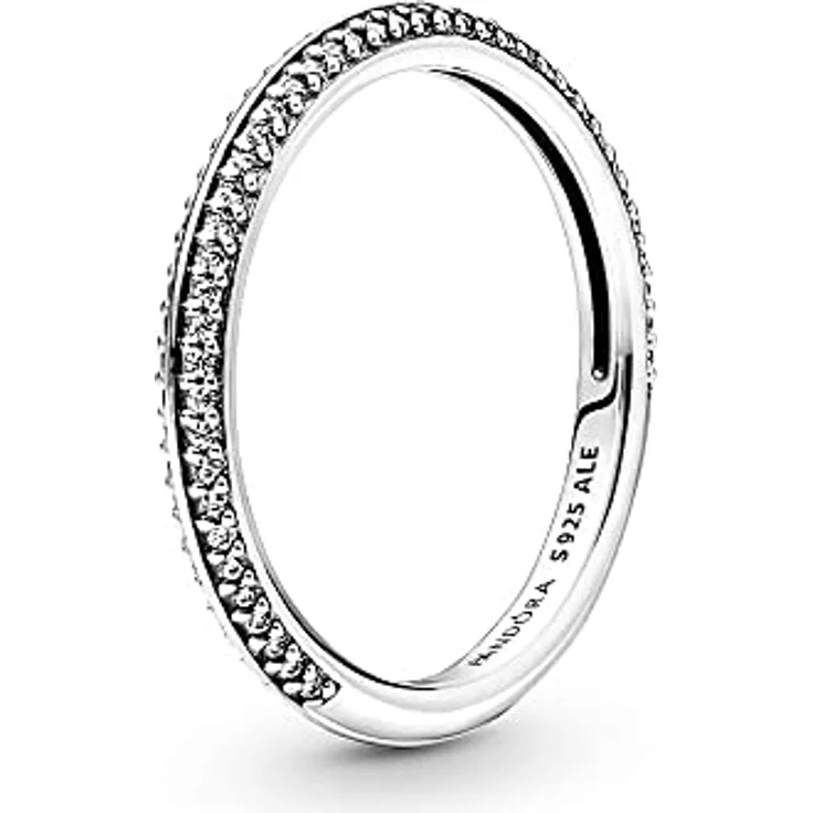 PANDORA ME Ring "Pavé", silberner Damenring mit 72 Zirkonia im Brillantschliff, Größe 58 – Bild 1