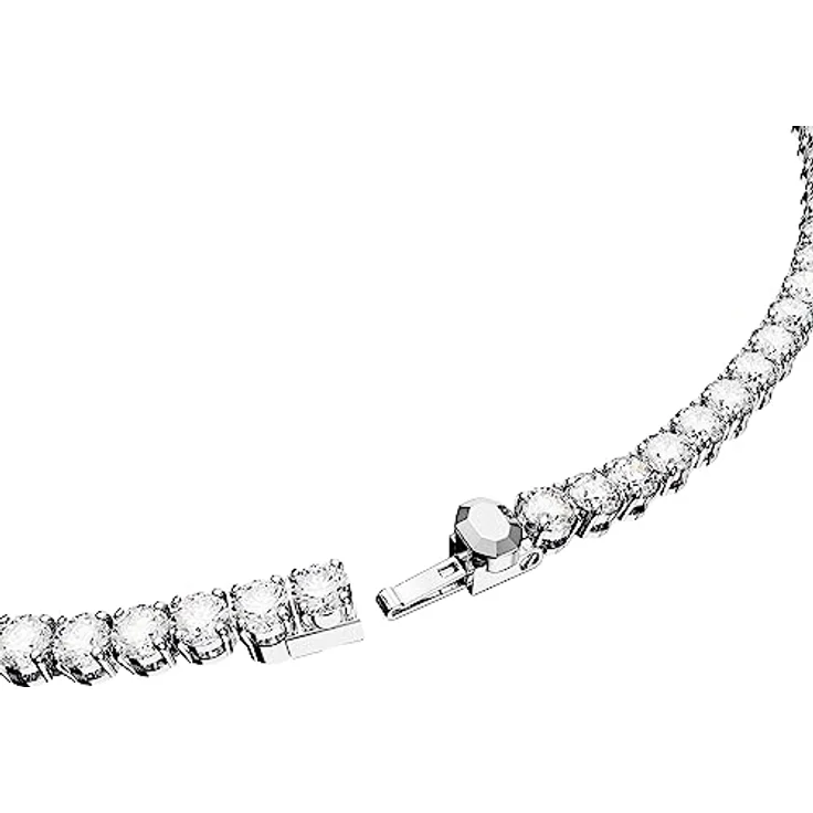 Swarovski Silberkette Matrix Tennis 5681801, Unisex Kette mit funkelnden Kristallen, 50 cm, rhodiniert – Bild 3