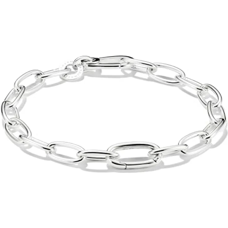 THOMAS SABO Charm-Armband Charm Club Connect, recyceltes Silber 925 mit Connect Link und flexiblen Charms