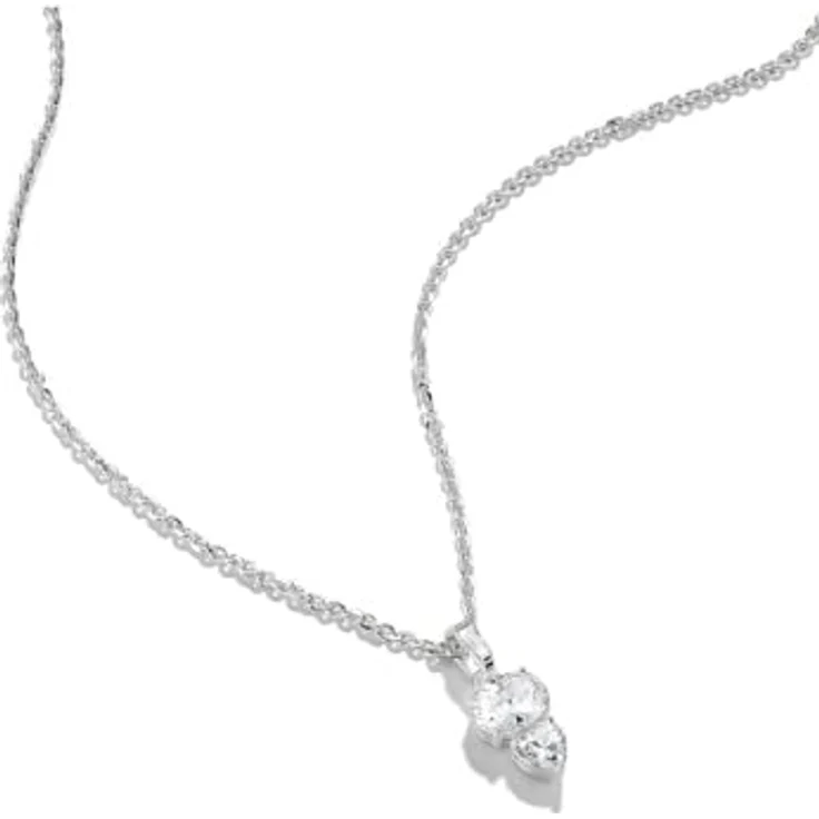 THOMAS SABO Damen-Halskette aus 925er Silber mit weißen Zirkonia, Karabinerverschluss, One Size – Bild 2