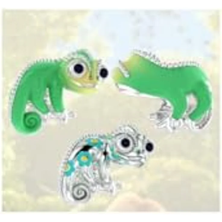 PANDORA Disney Rapunzel Pascal Farbwechselndes Charm aus Sterling Silber mit künstlichen Kristallen, Kompatibel Moments, 793983C01 – Bild 4