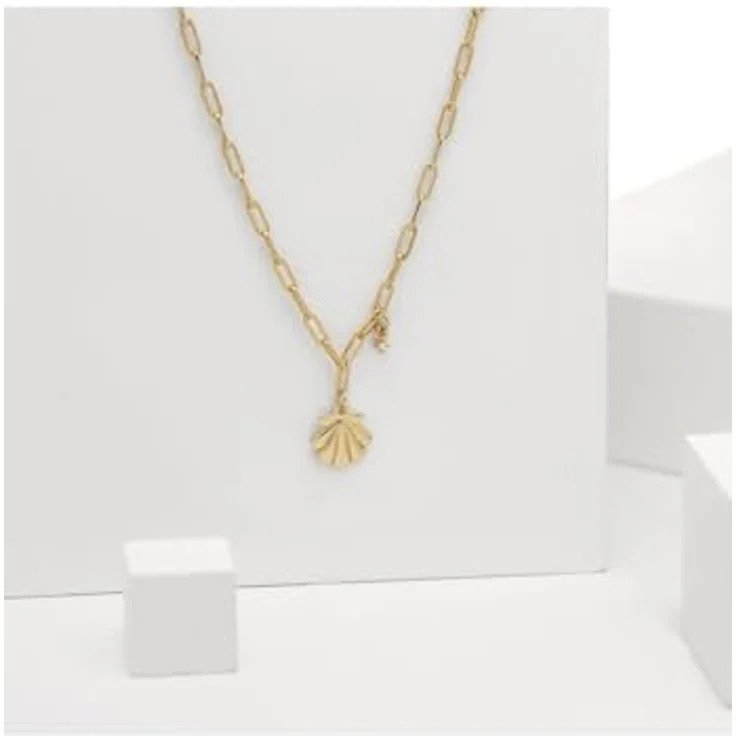 Guido Maria Kretschmer Damen-Kette 925er Silber mit 1 Diamant, Gold, One Size – Bild 2