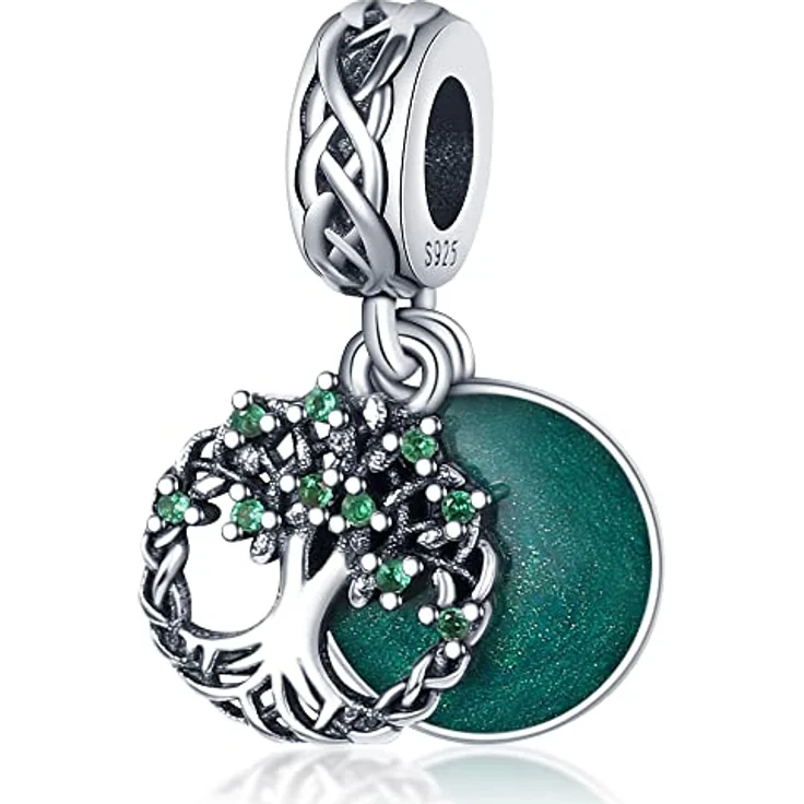 Pandach Damen Charm Anhänger, 925 Sterling Silber mit Zirkonia-Steinen, kompatibel mit europäischen Armbändern und Halsketten – Bild 1
