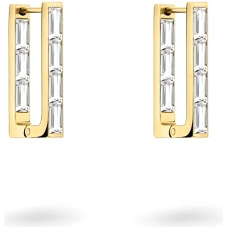 Liebeskind Berlin Ohrringe LJ-1464-E-22, Edelstahl IP Gold, 2,2 cm, Schanierverschluss – Bild 1
