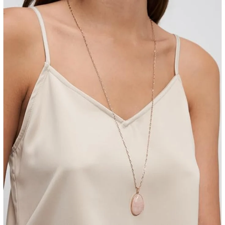 s.Oliver Necklace - Gliederkette aus poliertem Edelstahl in IP Roségold - 80 cm, wasserfest & hautfreundlich – Bild 2