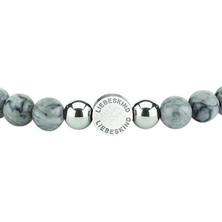 Liebeskind Armband LJ-0091-B-17, Edelstahlarmband mit Stein, Länge 17 cm, Breite 6,5 cm, Stärke 6 mm – Bild 3