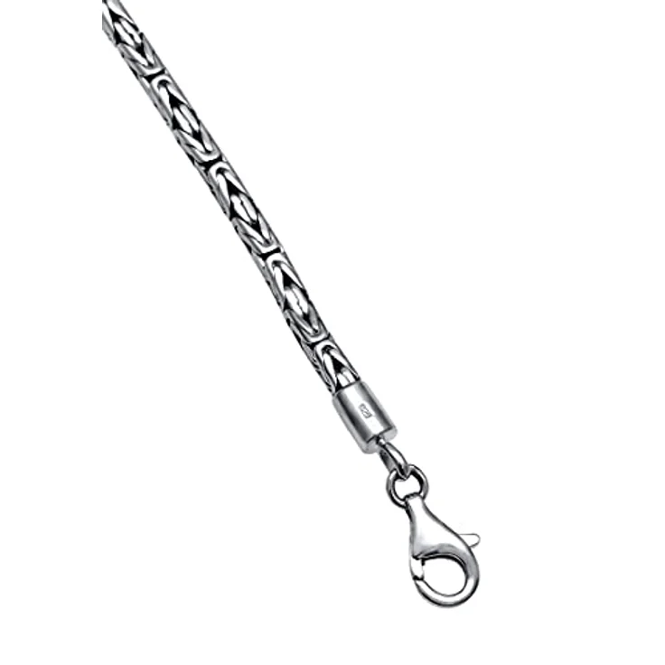 Kuzzoi Herren Königskette, Massiv 925 Silber, glänzende Gliederung mit Karabiner-Verschluss, robustes Design – Bild 5
